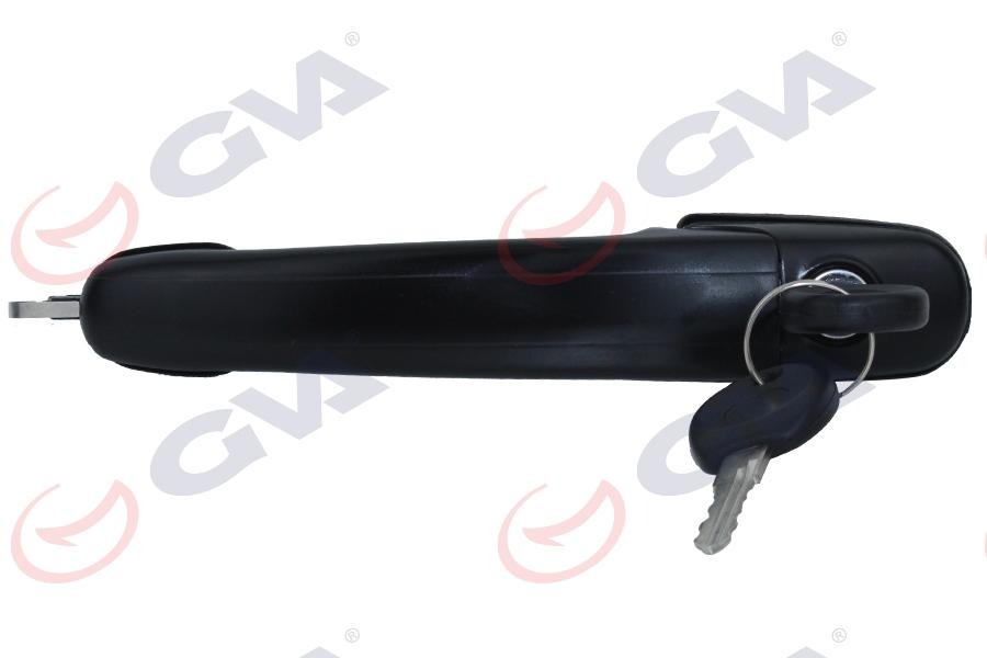DIŞ KAPI KOLU ÖN SAĞ-SOL (ANAHTAR DELİKLİ) SİYAH POLO (94-01) - GVA - OEM 6N0837207