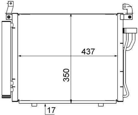 A/C-Kondensator HYUNDAI I10 — MAHLE AC712000S - MAHLE
