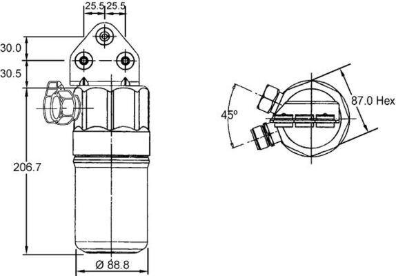 Filter-Trockner und Akkumulator AUDI A6 - MAHLE