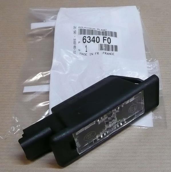 PLAKA LAMBASI P207-P307-P3008-P301-P508-C-ELYSEE-DS3-DS5 - PSA - OEM 6340.F0