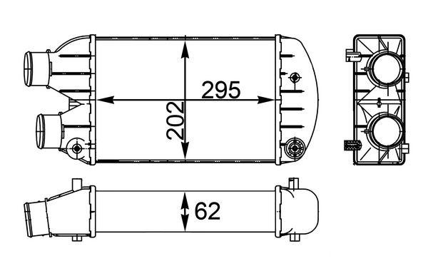 Ladeluftkühler FIAT BRAVO — MAHLE CI341000S - MAHLE
