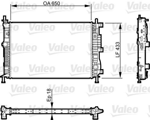 RADYATOR P3008 ZAFIRA C4 PICASSO 2012> - VALEO - OEM 1610017680
