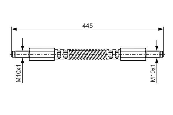 FREN HORTUMU ON LAND ROVER DEFENDER L315 L316 - BOSCH - OEM NRC7874