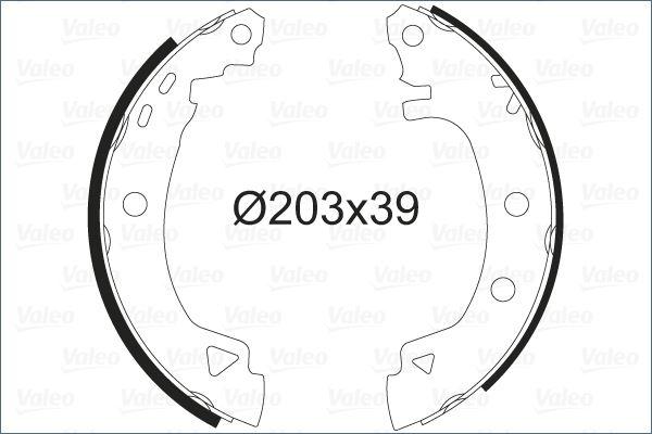 ARKA PABUÇ BALATA R19-EXP-BRAVA-BRAVO-MAREA - VALEO - OEM 7701202919