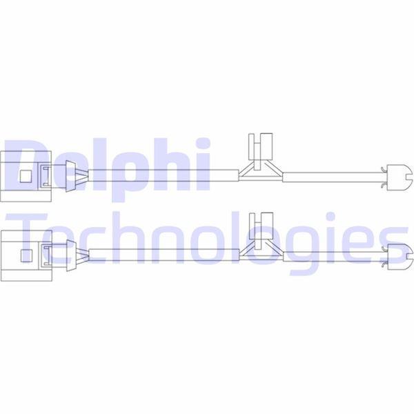 FREN İKAZ KABLOSU ARKA AUDI Q7 / PORSCHE CAYENNE / VW TOUAREG 10/02> - DELPHI - OEM 7L0907637B