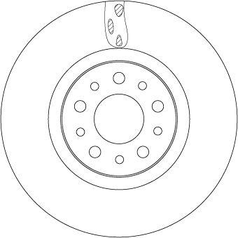 ÖN FREN AYNASI (DİSK) FIAT EGEA 16> 1.0 1.3 MTJ 1.4 1.5 1.6 MTJ (5 BİJON DIŞ:284MM K:24MM ) - TRW - OEM 51990127