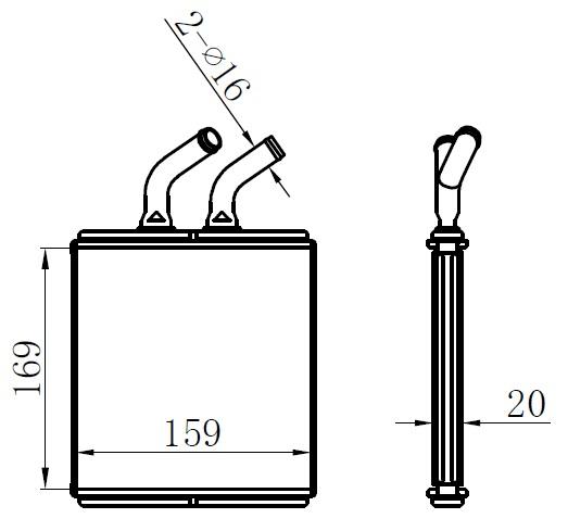 KALORİFER BRAZİNG HEATER A/M(170X170X20)RİO - ORIS