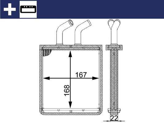 Innenraum-Wärmetauscher KIA RIO 00- - MAHLE