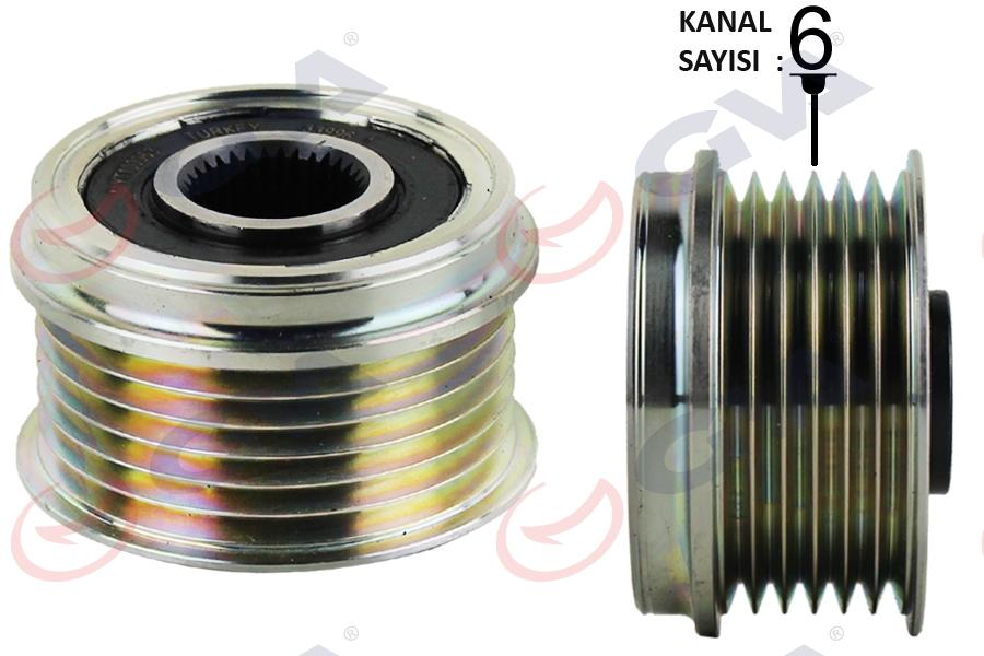 ALTERNATÖR KASNAĞI ASTRA H-COMBO C-CORSA C-D-MERIVA 1.3 CDTI-DOBLO-GRANDE PUNTO-LINEA 1.3 MTJ - GVA - OEM 93192631