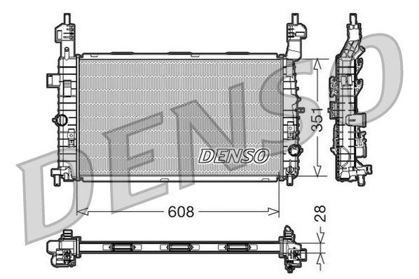 RADİATOR. ENGİNE COOLİNG OPEL MERIVA A (03-10) — DENSO DRM20091 - DENSO - OEM 1300254