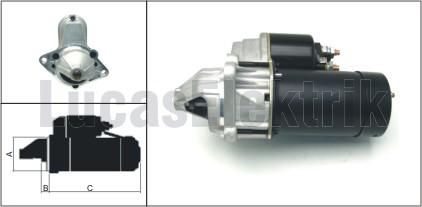MARŞ MOTORU 12V 1.1KW 9 DİŞ ASTRA F-G-H-J-CORSA B-C-D-E-INSIGNIA A-MERIVA-VECTRA A-B-C-ADAM D6RA293 AVEO-KALOS-LACETTI-REZZO 1.0-1.2-1.3-1.4-1.6-1.8-2.0 - LUCAS - OEM 1202003