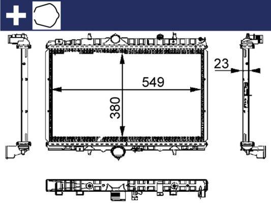 Kühlmittelkühler PEUGEOT 406/607 / CITR C5 - MAHLE