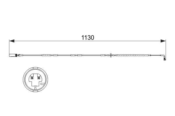 BALATA FISI ARKA BMW X1 E84 — BOSCH 1987473505 - BOSCH - OEM 34356790341