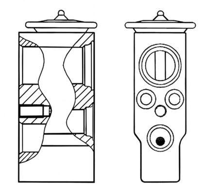 Expansionsventil und Orifice Tube BMW 5(F10) — MAHLE AVE25000S - MAHLE