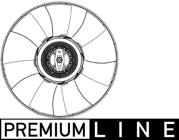 FAN TERMIGI MERCEDES OM611 OM646 OM651 W638 W639 B901>B905 B906 B907 . VW CRAFTER 30-35-50 PERVANELI - MAHLE - OEM A0002009723