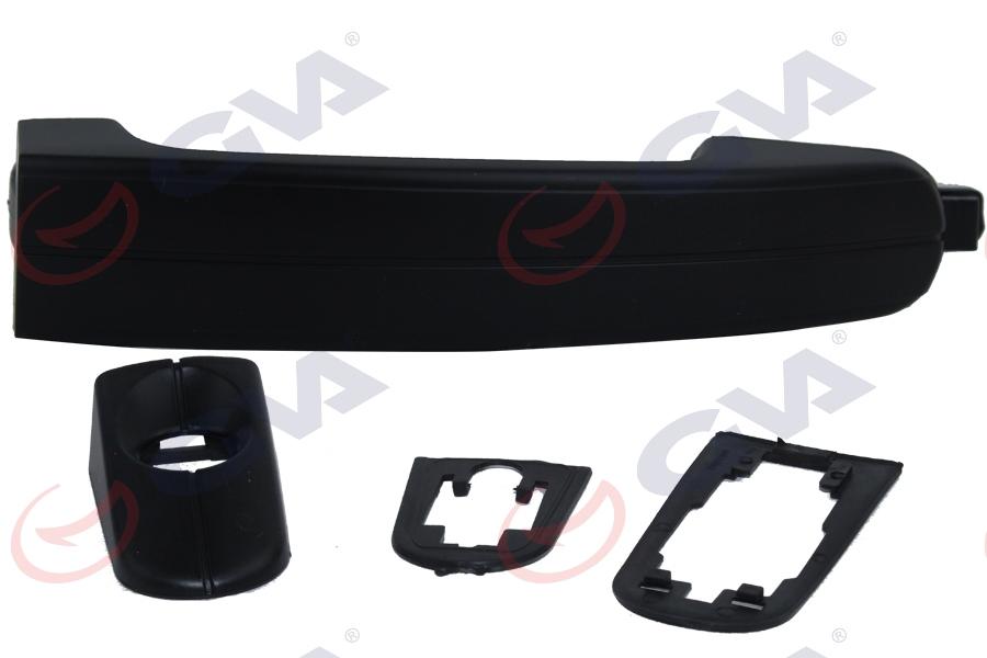 DIŞ KAPI KOLU KAPAKLI ÖN (ANAHTAR DELİKLİ) SİYAH FOCUS II 04>11 SET - GVA - OEM 3M51R218A14DA