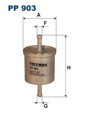 YAKIT FİLTRESİ NISSAN PRIMERA II (P11) 2.0 16V 150HP 09/96-07/02 - FILTRON - OEM 164009F910