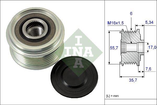 ALTERNATOR KASNAGI MERCEDES W202 S202 W210 W638 . CHEVROLET CAPTIVA EPICA LACETTI 2.0 CDTI 07> - INA - OEM 93743440