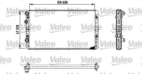 SU RADYATORU PASSAT B3-B4 (3A2-3A5-35I) 2.8 VR6 1991-1996 LUPO I 1.0 1.4 1.7 SDI 1998-2005 - VALEO - OEM 1H0121253BE