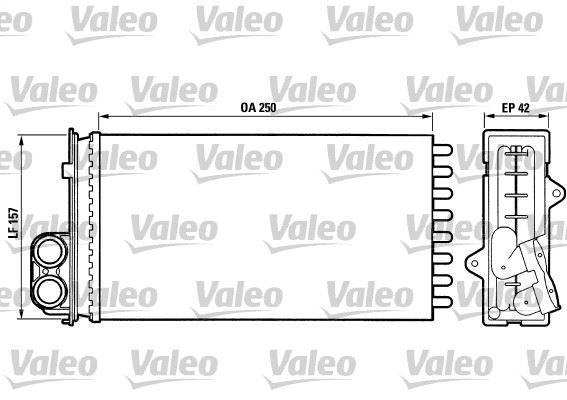 KALORİFER RADYATÖRÜ 405 (92-96) 406 (96-04) (248x157) - VALEO - OEM 6448.74