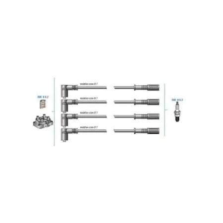 BUJİ+BOBİN KABLOSU UNO 70 SX 1.4 ie (94-00) - DODUCO - OEM 7716094