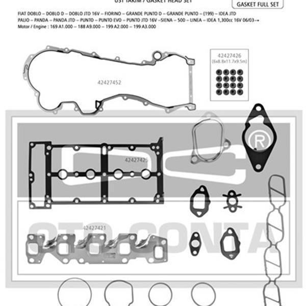 MOTOR TAKIM CONTA DOBLO-PUNTO-500 1.3MTJ 10=> ( - OTOCONTA - OEM 71753908