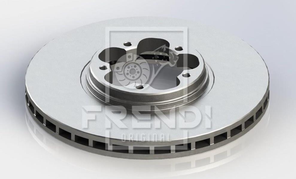 ÖN FREN AYNASI TRANSİT V184 00> ÖNDEN ÇEKİŞLİ (276x24.5x5DLxHAVALI) - FRENDI - OEM 1C1J1125A2D