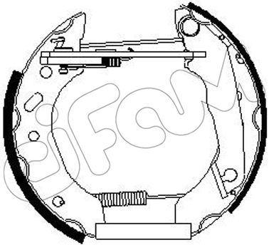 HIZLI TAMİR KİTİ(PAPUÇ+FREN SİLİNDİRİ+YAYLAR) FORD EUROPE 6İ 16V. CABRİO. SW. 4WD;1.8 D. SW;1.8 TD. - CIFAM