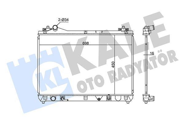RADYATOR GRAND VITARA II (05+) AL PL BRZ - KALE - OEM 1770067J00