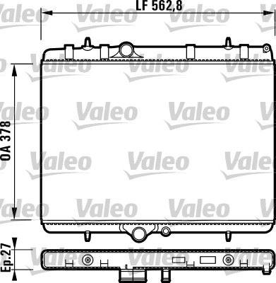 RADYATOR PSA 407 C5 - VALEO - OEM 1330-A3