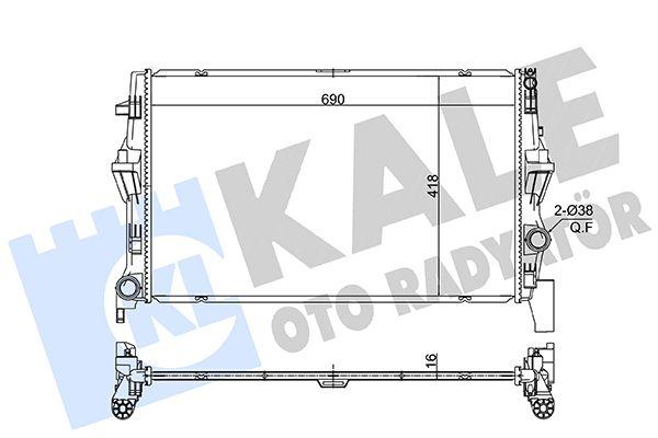 MOTOR SU RADYATORU MERCEDES VITO W447 14> — KALE 363255 - KALE - OEM A4475010201