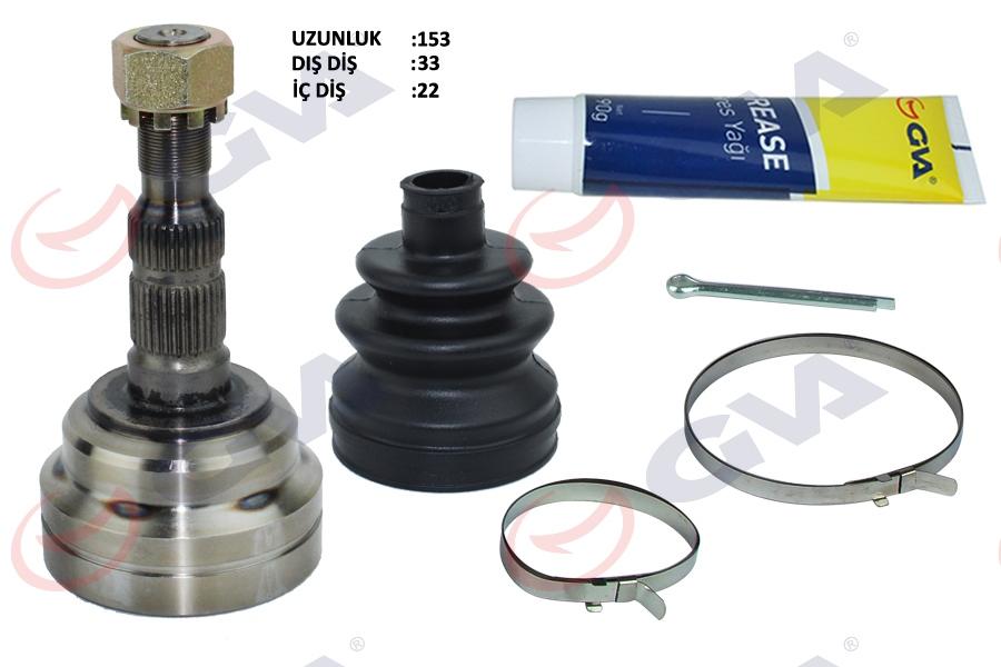 AKS KAFASI DIŞ ASTRA G-ZAFIRA A 1.4/1.6 16V (98-05) (33x22x52) 153.5mm - GVA - OEM 90538427