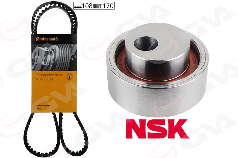 EKSANTRİK GERGİ KİTİ (108x170) P106-206-306-307-405-PARTNER-BERLINGO-XSARA-SAXO 1.4(TU3JP) K015175XS - GVA - OEM 0831.03