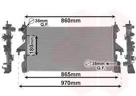 RADYATÖR DUCATO JUMPER BOxER (06-) 2.0 BlueHDI MECHANICAL 780x416x24 1680410280-1629086780-1613996580-RR606169 - PSA - OEM 1613996180