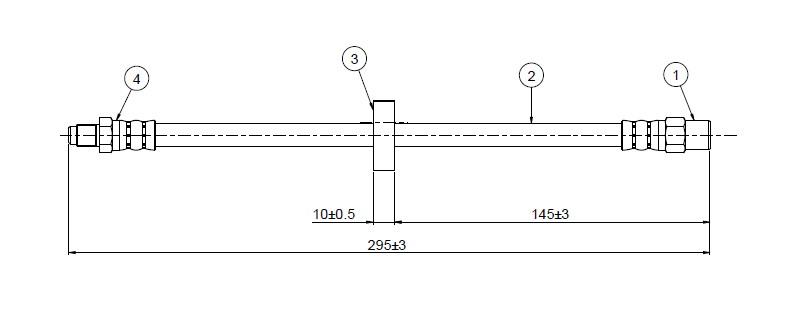 FREN HORTUMU ön Scirocco 79-92 - CAVO - OEM 321611701D