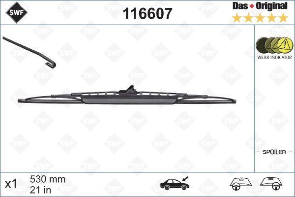 SİLECEK (SWF) 53cm (x1) SPOİLERLİ GOLF III IV A3-A4-BMW 3-GOLF 3-PASSAT INCA IBIZA LEON AVENSIS - VALEO - OEM 31276592