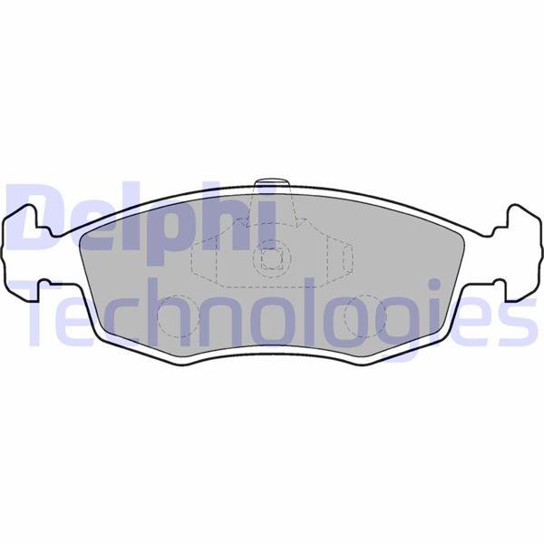 FREN BALATASI ON (150MM) DOBLO 01- - DELPHI - OEM 9949125