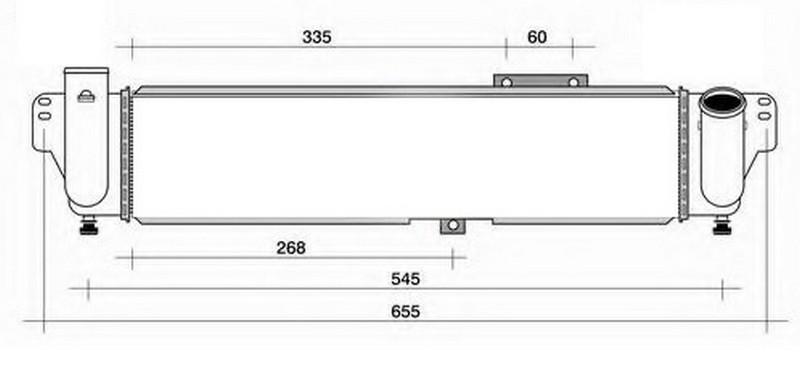 INTERCOOLER BRAZİNG INTERCOOLER A/M(450X97X85)SORENTO 2.5 CRDİ 2002+ 96215 - ORIS - OEM 281904A160