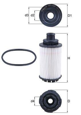 YAĞ FİLTRESİ ANTARA-INSİGNIA A-B-ZAFIRA C 2.0 DTH B20DTH-D20DTH-DTR - MAHLE - OEM 95528277