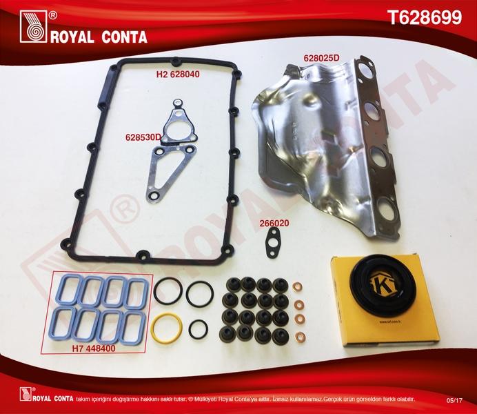 MOTOR ÜST TAKIM CONTA (SKT KEÇ.+SUBP.LASTİK+SKC`SİZ) TRANSİT 2.2 TDCİ Euro5 (ÖNDEN ÇEKER) - ROYAL - OEM BK2Q6008AA