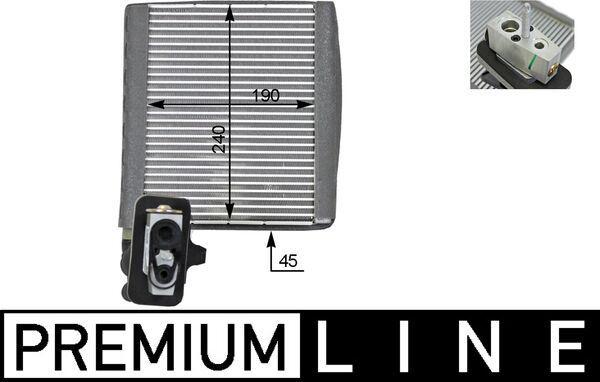 KLİMA EVAPORATORÜ FORD FOCUS-CMAX-KUGA-CONNECT 12> - MAHLE - OEM DV6N
