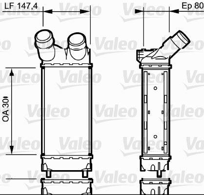 TURBO RADYATORU PSA PARTNER BERLINGO 1.6HDI 08> - VALEO - OEM 0384-L9