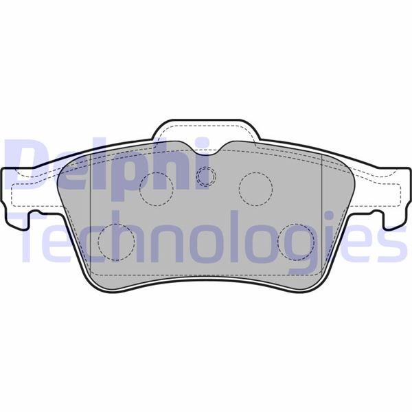 ARKA FREN BALATASI PEUGEOT P508 10>18 - DELPHI - OEM 1647875980