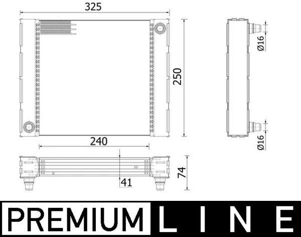 Kühlmittelkühler BMW 5/6 (F06.F10.F12.F13) - MAHLE