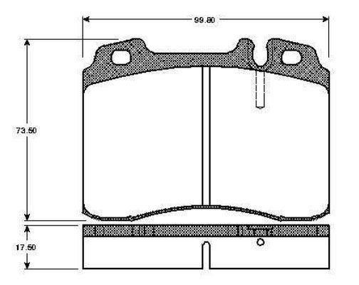 FREN BALATASI ON MERCEDES W201 W124 W202 W210 R129 - BOSCH - OEM A0054200220