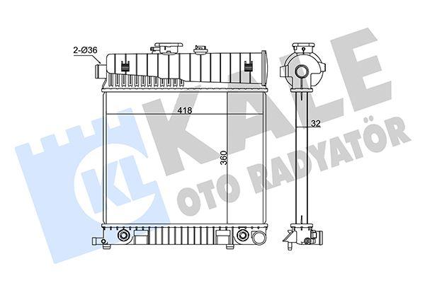 MOTOR SU RADYATORU MERCEDES M111 W202 S202 W210 S210 KLIMASIZ - KALE - OEM A2025006103