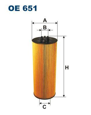 YAĞ FİLTRESİ MERCEDES 1831 K-1832 L-1832 L-1836 L-1840 K 03=> - FILTRON - OEM A5411840225