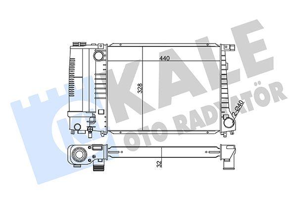 MOTOR SU RADYATORU BMW M30 M43 M44 M52 M20 M50 E30 E36 - KALE - OEM 17111712982