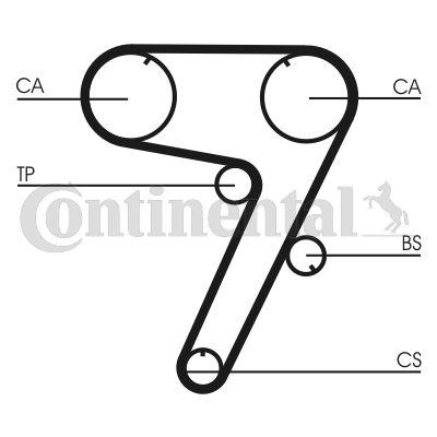 TRİGER KAYIŞI (173x180) FIAT TIPO 2.0 16V (91-95) - CONTI - OEM 60809415
