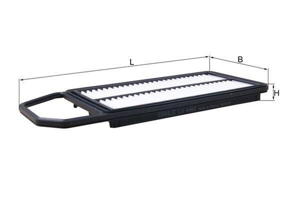 HAVA FİLTRESİ Air filter element — MAHLE LX4481 - MAHLE